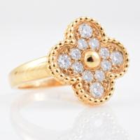 Van Cleef & Arpels 18K Gold & Diamond Estate Ring - Sold for $4,375 on 03-03-2018 (Lot 163).jpg
